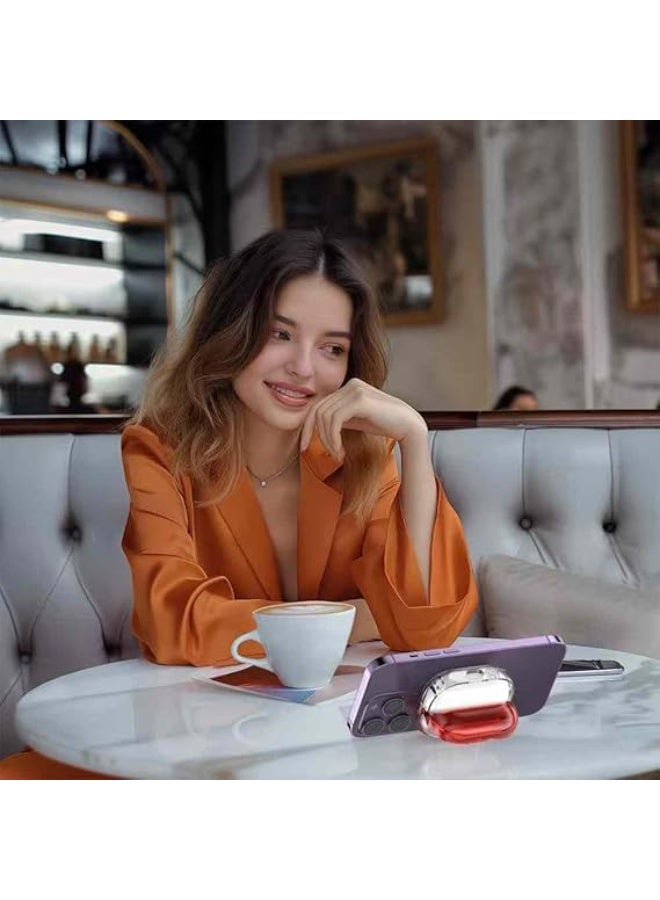 فكرة حافظة شفافة ناعمة فاخرة من Fekra لـ Samsung Galaxy Buds 3 Pro/Buds 3 حافظة مقاومة للصدمات (قفل آمن) Galaxy Buds 3 و Galaxy Buds 3 Pro (2024) مع حبل - Image 3